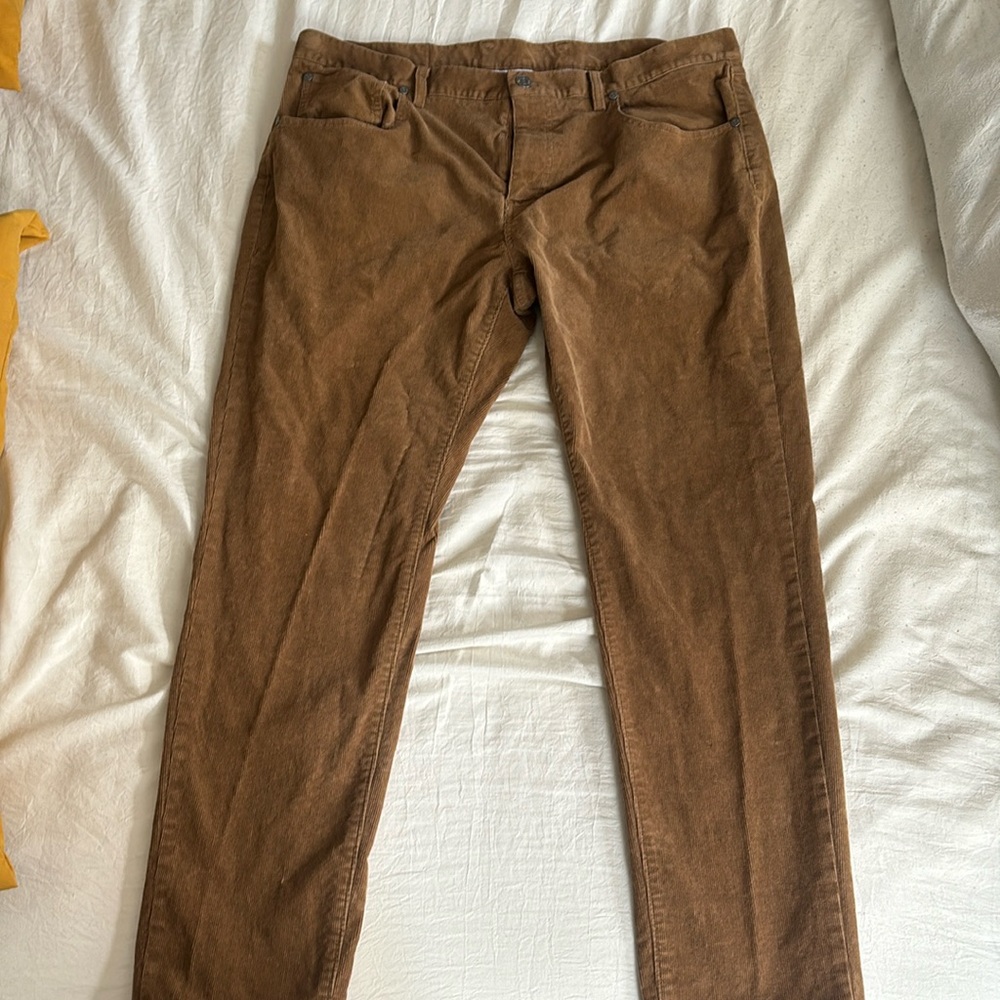 Brown Brooks Bros Slim Fit Cords